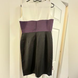 Black label size 8 black, white purple dress